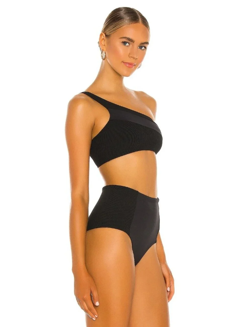 L*Space Celeste Bikini Top in Black XSmall New Womens Swimsuit